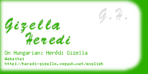 gizella heredi business card